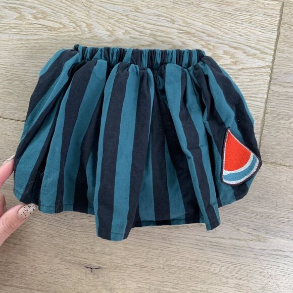 Wolf And Rita Striped Watermelon Skirt Skort - Picture 1 of 3